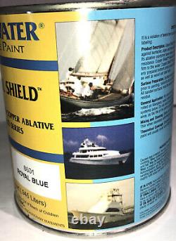 Blue Water Marine Copper Shield Paint 8601 Royal Blue 1ea Quart-VERY RARE-SHIP24