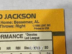 Bo Jackson RARE ERROR CARD - DonRuss Card #208 - Missing Period After INC