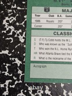 Bo Jackson RC SSP? 1987 CLASSIC #15 very RARE Auburn Raiders Royals HOF INVEST