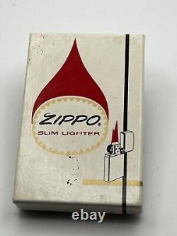 Brand New 1974 ZIPPO Lighter Slim Very Rare Obsolete HMS ARK ROYAL All Original