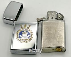 Brand New 1974 ZIPPO Lighter Slim Very Rare Obsolete HMS ARK ROYAL All Original