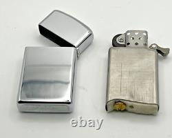 Brand New 1974 ZIPPO Lighter Slim Very Rare Obsolete HMS ARK ROYAL All Original