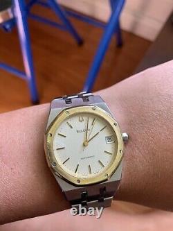 Bulova Royal Oak Automatic Vintage Swiss Men's watch Very Rare Two Tone