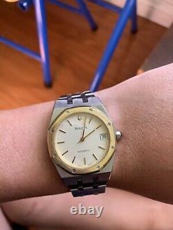 Bulova Royal Oak Automatic Vintage Swiss Men's watch Very Rare Two Tone