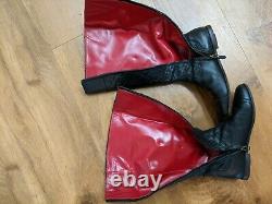 Burberry Leather Boots Riding Size 9, Very Rare