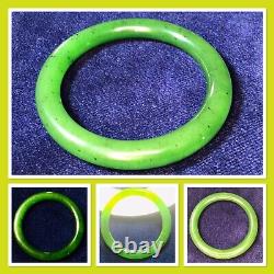 Burmese Imperial Jadeite? Jade Solid bangle very rare colour gem quality 165 Crt