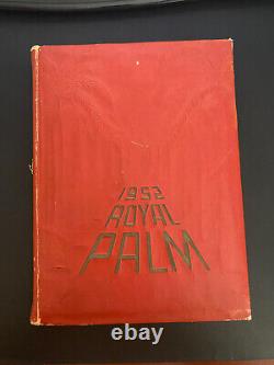 Burt Reynolds 1952 Royal Palm Beach High School yearbook Very Rare