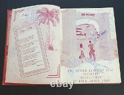 Burt Reynolds 1952 Royal Palm Beach High School yearbook Very Rare