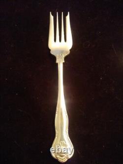 CJ Vander Sterling Salad Forks Royal Husk Pattern VERY Rare English Heavy