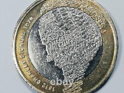 Charles Dickens 2012 Two pound Coin Very rare Royal mint error. VGC