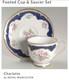 Charlotte Royal Worcester Footed Cup and Saucer MINT VERY RARE PATTERN 65% OFF