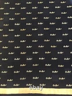 Crown Royal Black And Gold Quilt Made From More Than 160 Bags Very Special&rare