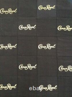 Crown Royal Black And Gold Quilt Made From More Than 160 Bags Very Special&rare