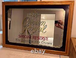 Crown Royal Promotional Bar Mirror early 80s! VERY RARE 40x28