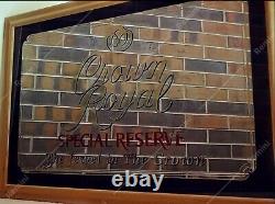Crown Royal Promotional Bar Mirror early 80s! VERY RARE 40x28