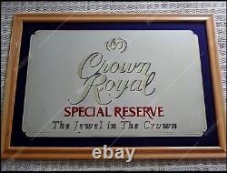 Crown Royal Promotional Bar Mirror early 80s! VERY RARE 40x28