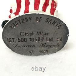 DUNCAN ROYALE History of Santa Civil War 1ST /500 VERY RARE! Mini Pewter Santa