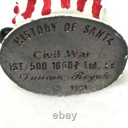 DUNCAN ROYALE History of Santa Civil War 1ST /500 VERY RARE! Mini Pewter Santa