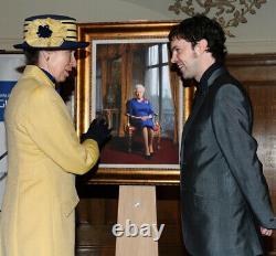 Darren Baker Royal Artist the Queen Signed print copy VERY RARE