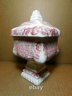 DecorRoyal Ironstone Memory Lane Transferware Candy Dish/Bowl VERY RARE 1965