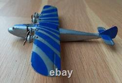 Dinky Airplane Imperial Airliner #60a, Sun Ray Blue and Silver Very Rare