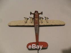 Dinky toys aeroplane #60a Imperial airways Atalanta 1st issue aircraft very rare