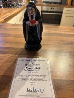 Disney Royal Doulton The Witch, very rare mint condition certificate number 44
