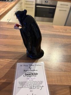 Disney Royal Doulton The Witch, very rare mint condition certificate number 44