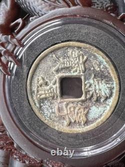 Dragon Clutching Encapsulated Song Dynasty Coin / Very Rare Only 100 Made
