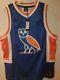 Drake's October's Very Own OVO Owl Royal Blue Basketball Jersey Size XL NWT RARE