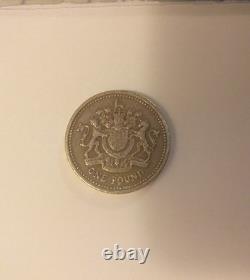 Elizabeth II, one pound very rare royal shilling, DGREGFD 1983, DECUS ET TUTAMEN