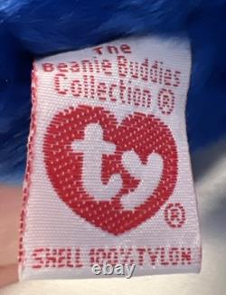 Extremely RARE Ty Beanie Buddy peanut the royal blue elephant! Very VALUABLE