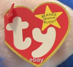 Extremely RARE Ty Beanie Buddy peanut the royal blue elephant! Very VALUABLE