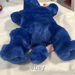 Extremely RARE Ty Beanie Buddy peanut the royal blue elephant! Very VALUABLE