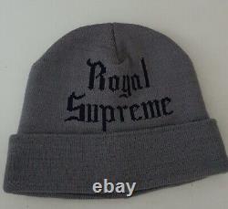 FW11 Supreme Royal Beanie grey vintage from 2011 Very rare Hat