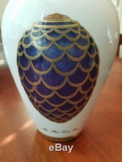 Faberge Imperial Gold China Vase The Pine Cone Egg 7 1/4 Near To Mint Very Rare