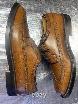 Florsheim Imperial 10 1/2,10.5 -3e Extra Wide Leather Wingtip Brown Very Rare