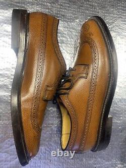 Florsheim Imperial 10 1/2,10.5 -3e Extra Wide Leather Wingtip Brown Very Rare