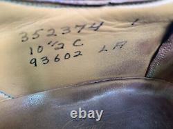 Florsheim Imperial 93602 10.5 C Longwing Gunboat V-Cleat Vintage 1960 VERY RARE