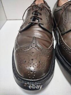 Florsheim Imperial 93630 Kenmoor Weathered Moss 9.5C V Cleat Long Wing Very Rare