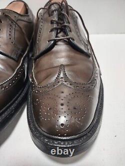 Florsheim Imperial 93630 Kenmoor Weathered Moss 9.5C V Cleat Long Wing Very Rare