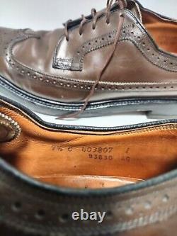 Florsheim Imperial 93630 Kenmoor Weathered Moss 9.5C V Cleat Long Wing Very Rare