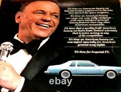 Frank Sinatra Chrysler Imperial Very Rare Car Ornament, Emblem, Plaque, Symbol