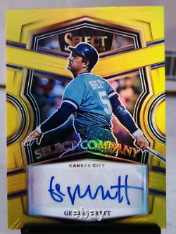 GEORGE BRETT-2023 Select Prizm GOLD (#7/10) AUTO/AUTOGRAPH-VERY RARE & MINT