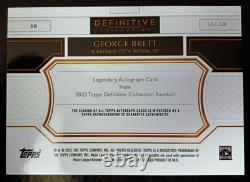 GEORGE BRETT-2025 Definitive BLACK (3/10) AUTO/AUTOGRAPH-VERY RARE & GEM-MINT