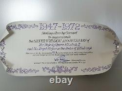 Garrard Silver 25th Royal Wedding Anniversary Goblet Boxed with Papers Very RARE