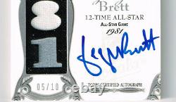 George Brett 2006 Topps Sterling Auto 4 Piece #5/10 Sp Very Rare! Kc Royals Hof