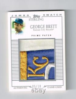 George Brett 2006 Topps Sterling Jumbo Jersey Patch # 5/10 Sp Very Rare! Hof
