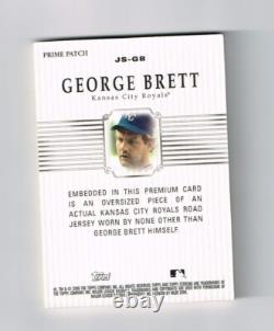 George Brett 2006 Topps Sterling Jumbo Jersey Patch # 5/10 Sp Very Rare! Hof