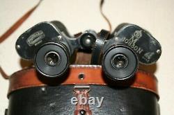 German WW1 Binoculars Imperial Navy marked, Crown over M, Very Rare 6x42 size
